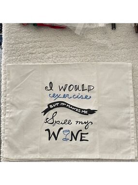 Sonoma White and Black Kitchen Towel